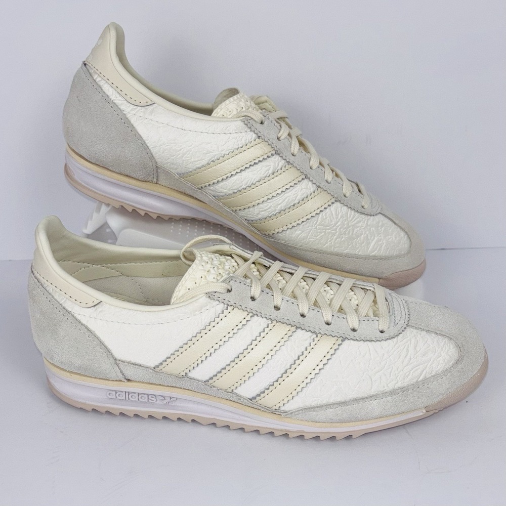 Adidas SL 72 OG Ivory Pearl Off White Sneakers Pink Sole JR3403 Women's US 7.5 - Picture 2 of 15